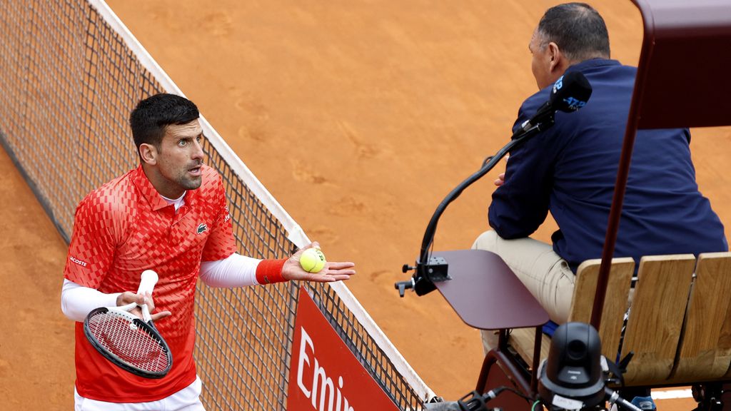 Djokovic verliest in Rome partij vol gemopper en incidentjes van Rune