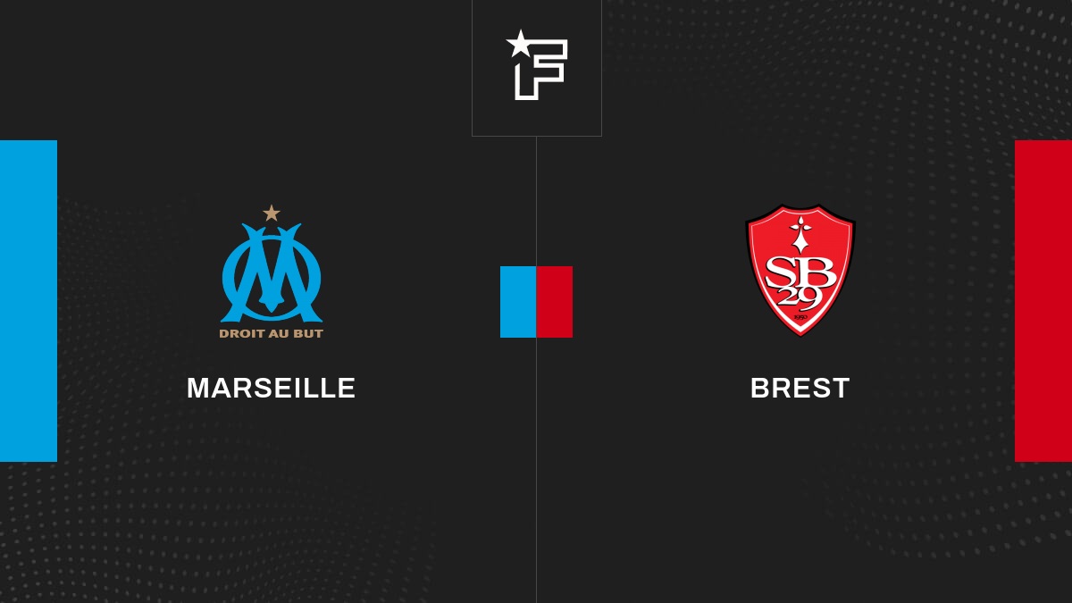 Live Marseille – Brest  la 3e journée de Ligue 1 Uber Eats 2023/2024 26/08