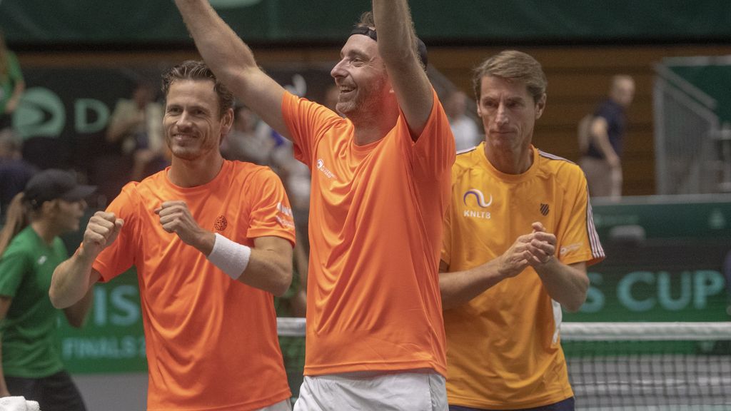 Zonder zelf te spelen plaatst Nederland zich voor kwartfinales Davis Cup